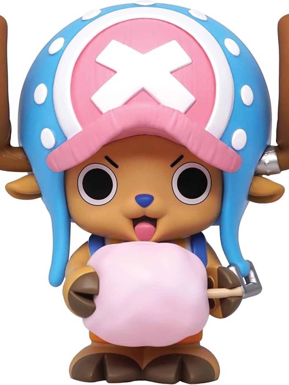 Onepiece Chopper Vinyl Bank with Pink Hat and Blue Base